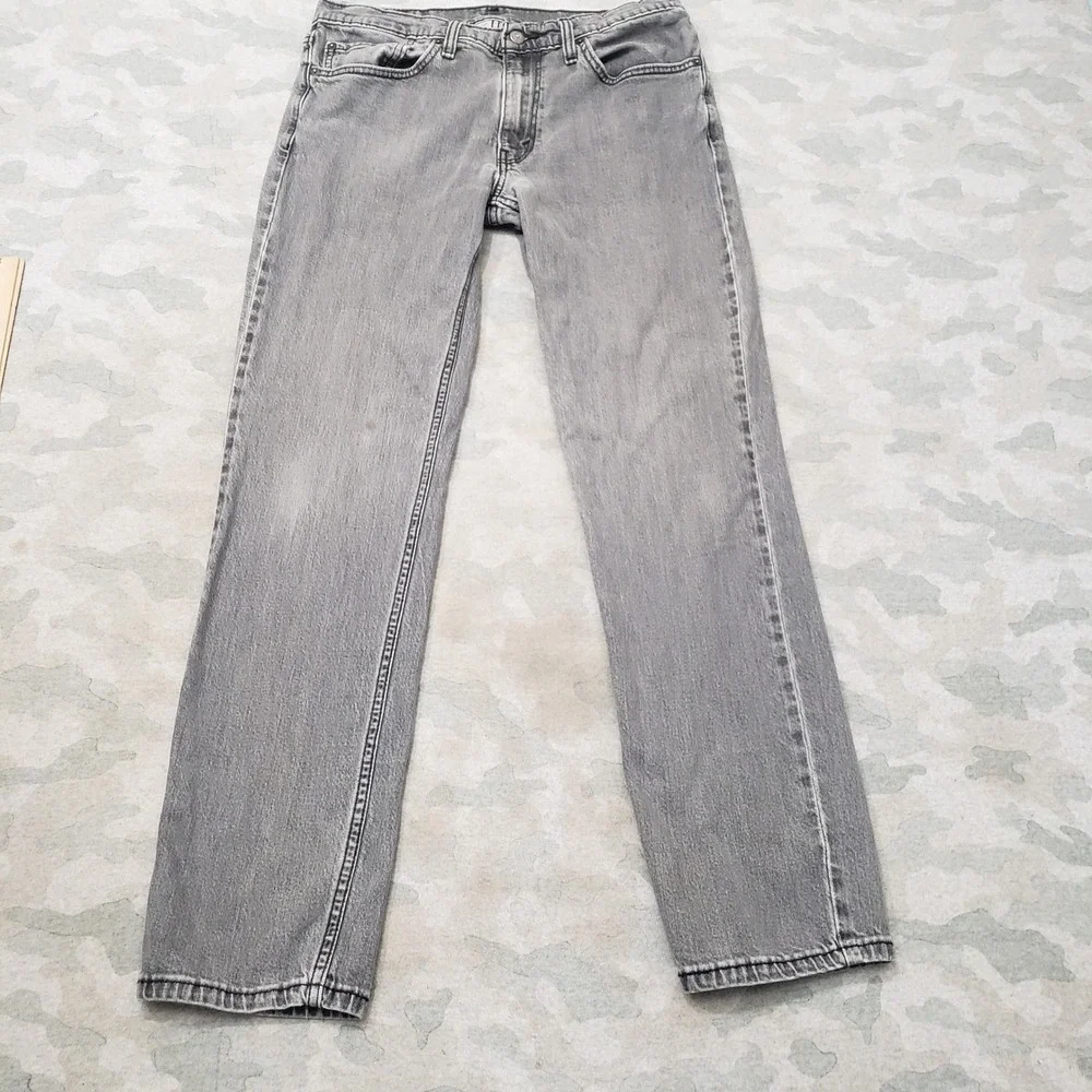 Levi's 511 Jeans Mens 34x34 Gray Slim Fit Denim Medium Wash